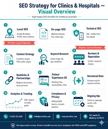 SEO for Clinics and Hospitals