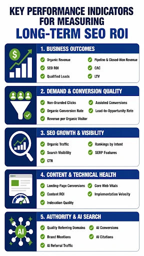 Key Performance Indicators For Measuring Long-Term SEO ROI